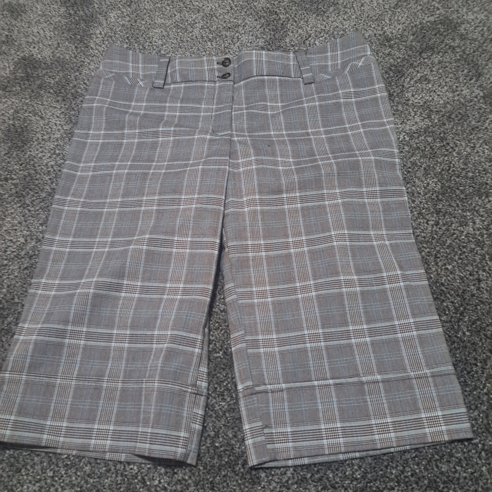BCX Gray Checkered Shorts